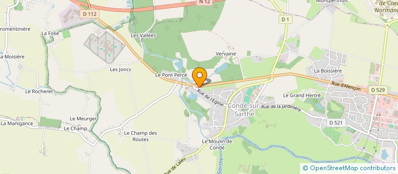 localisation de l'entreprise ISANA à CONDE-SUR-SARTHE