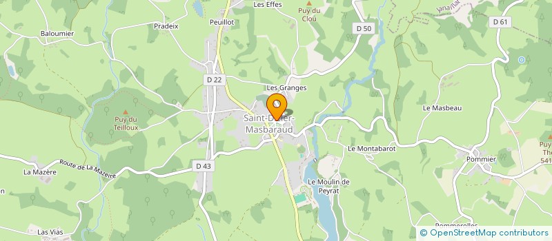 localisation de l'entreprise ISANAS  SAINT-DIZIER-MASBARAUD