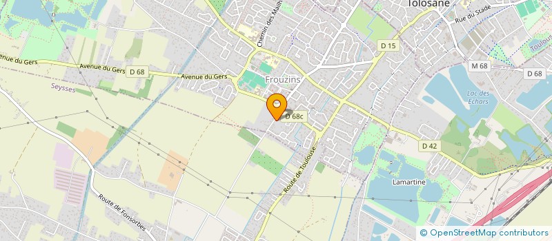 localisation de l'entreprise ISANAT 2  FROUZINS