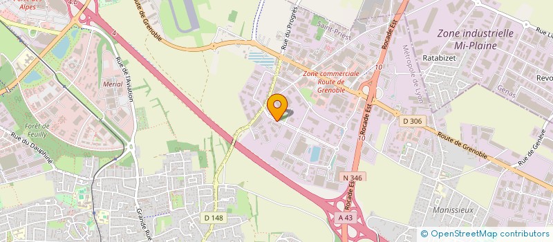 localisation de l'entreprise ISANAT  SAINT-PRIEST