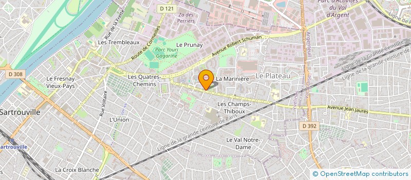localisation de l'entreprise ISANGE CHR  SARTROUVILLE