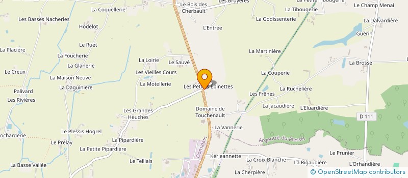 localisation de l'entreprise ISANICK à ARGENTRE-DU-PLESSIS