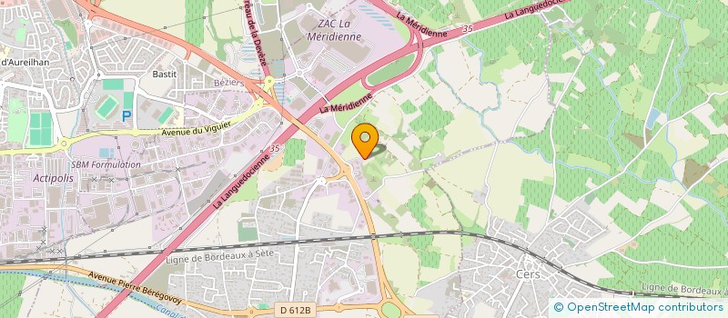 localisation de l'entreprise ISANIP à VILLENEUVE-LES-BEZIERS