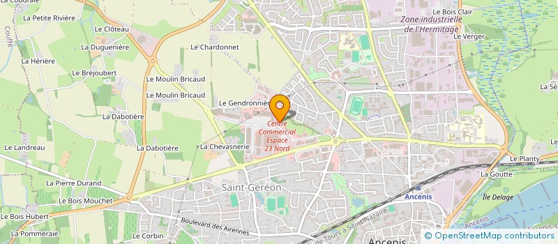 localisation de l'entreprise ISANNE  ANCENIS-SAINT-GEREON