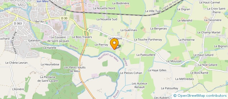 localisation de l'entreprise ISANOA  BRETEIL