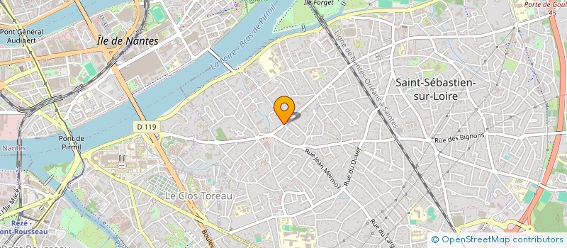 localisation de l'entreprise ISANTE  SAINT-SEBASTIEN-SUR-LOIRE