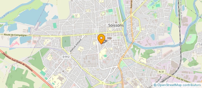 localisation de l'entreprise ISANTEPRO à SOISSONS