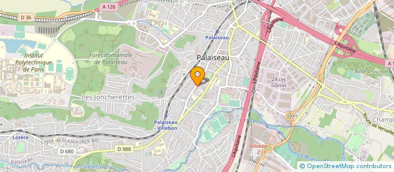 localisation de l'entreprise ISANTETECH à PALAISEAU