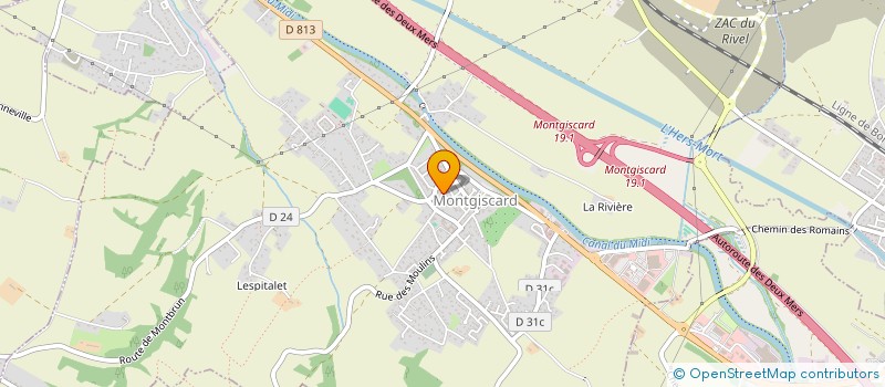 localisation de l'entreprise ISAO TOULOUSE  MONTGISCARD