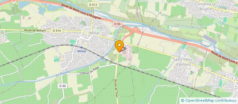 localisation de l'entreprise ISAPHI  MILLAS