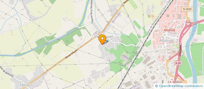 localisation de l'entreprise ISAPHIL 3A  MONTAUBAN