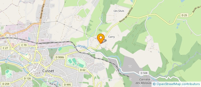 localisation de l'entreprise ISAPHIL à CUSSET