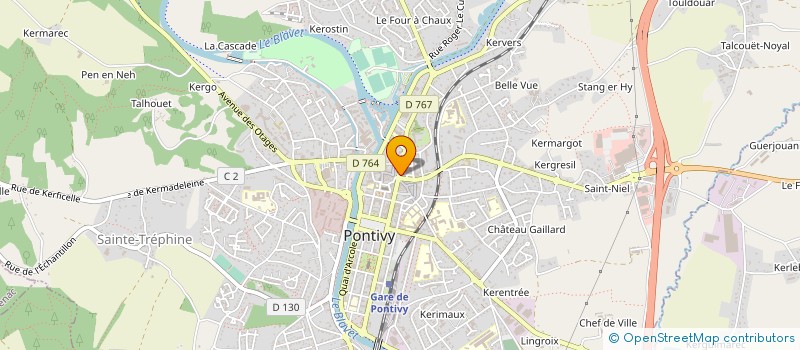 localisation de l'entreprise ISAPI à PONTIVY