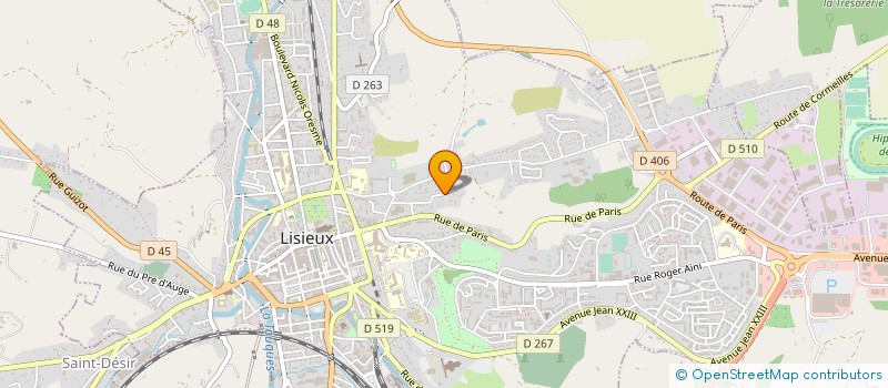 localisation de l'entreprise ISAPIERRE INVEST  LISIEUX