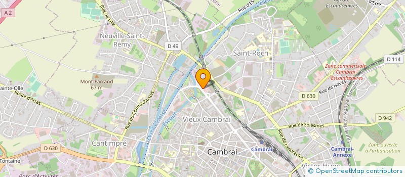 localisation de l'entreprise ISAPIZZA à CAMBRAI