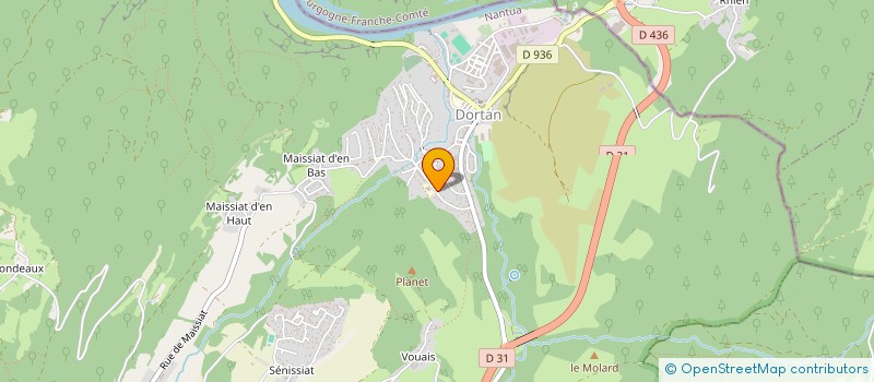 localisation de l'entreprise ISAPLAST  DORTAN