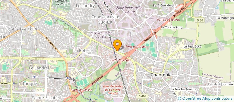 localisation de l'entreprise ISAQUEL  RENNES