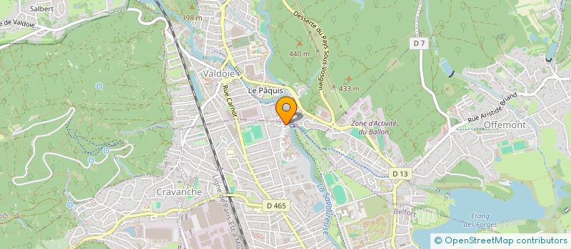 localisation de l'entreprise ISAR à BELFORT