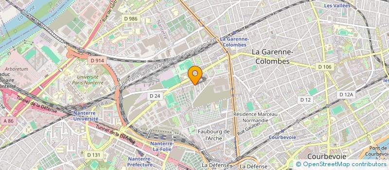 localisation de l'entreprise ISAR CYBERNETIQUE à LA GARENNE-COLOMBES
