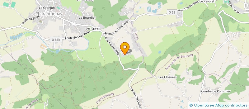 localisation de l'entreprise ISARDENNES  CHARANTONNAY