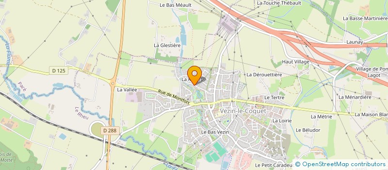 localisation de l'entreprise ISARES  VEZIN-LE-COQUET