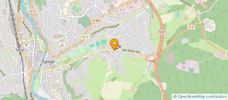 localisation de l'entreprise ISARO  EPINAL