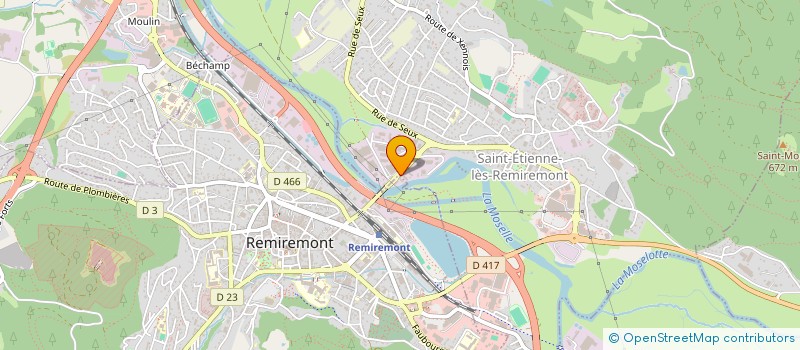 localisation de l'entreprise ISAROAD  SAINT-ETIENNE-LES-REMIREMONT