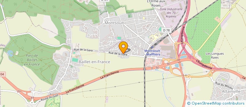 localisation de l'entreprise ISART  BAILLET-EN-FRANCE