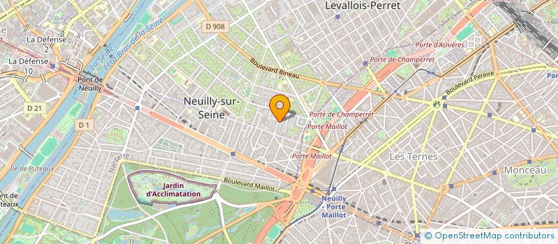 localisation de l'entreprise ISAS à NEUILLY-SUR-SEINE
