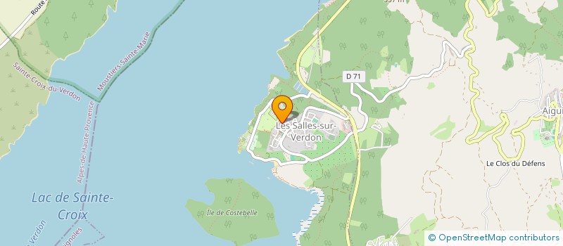 localisation de l'entreprise ISAS à LES SALLES-SUR-VERDON