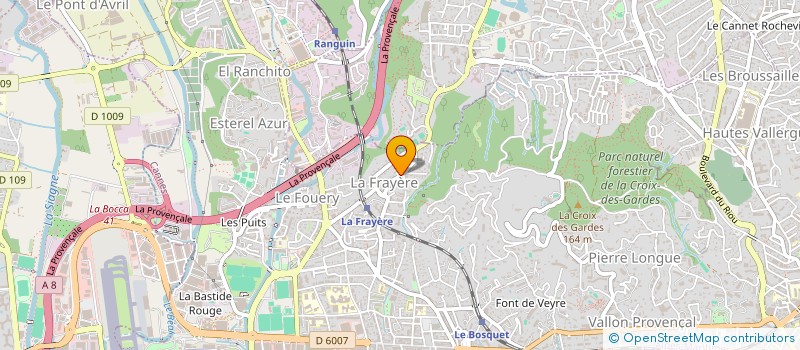 localisation de l'entreprise ISAS à CANNES