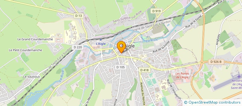 localisation de l'entreprise ISASOF DIFFUSION à L'AIGLE
