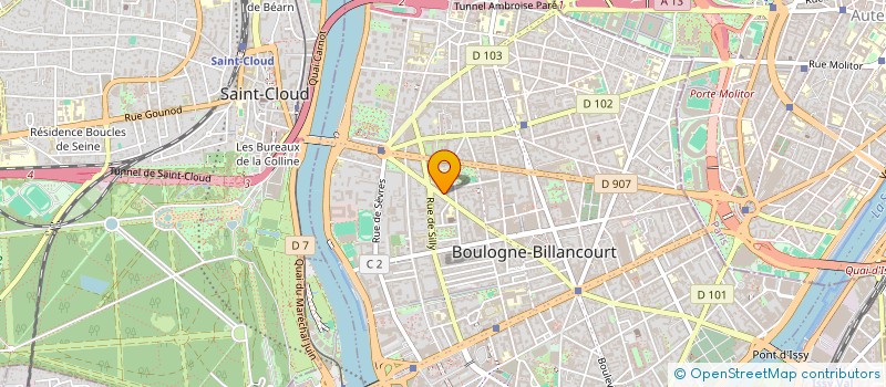 localisation de l'entreprise ISASTEF à BOULOGNE-BILLANCOURT