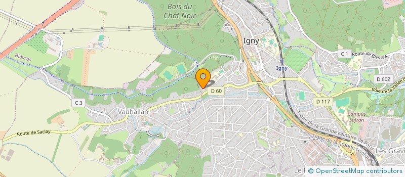 localisation de l'entreprise ISASYL à IGNY