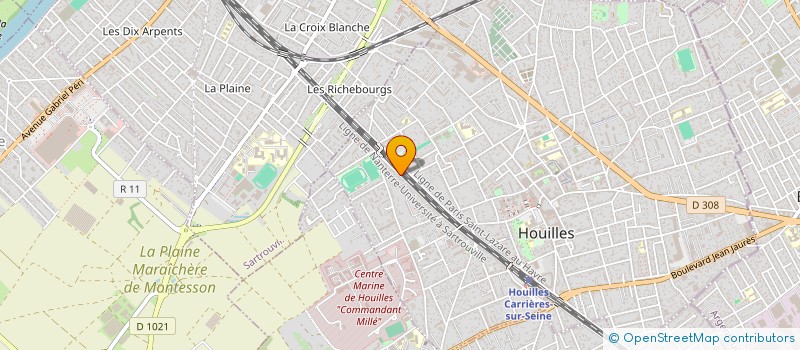 localisation de l'entreprise ISAT TRADING  HOUILLES