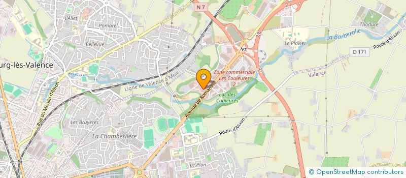 localisation de l'entreprise ISATI à VALENCE