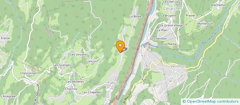 localisation de l'entreprise ISATINE  PALLUD