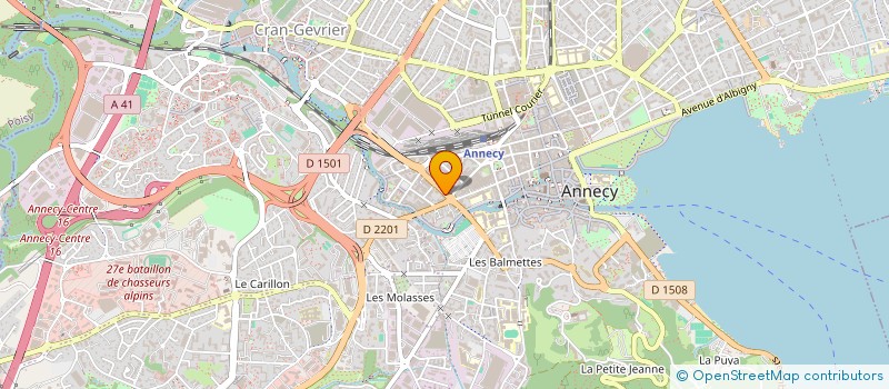 localisation de l'entreprise ISATIS à ANNECY