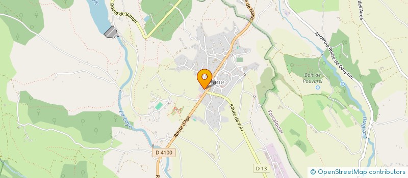 localisation de l'entreprise ISATIS à FORCALQUIER