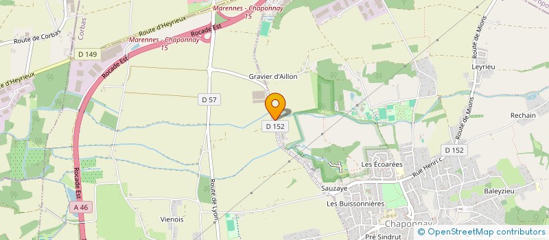 localisation de l'entreprise ISATIS à CHAPONNAY
