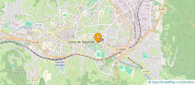 localisation de l'entreprise ISATIS à LONS-LE-SAUNIER