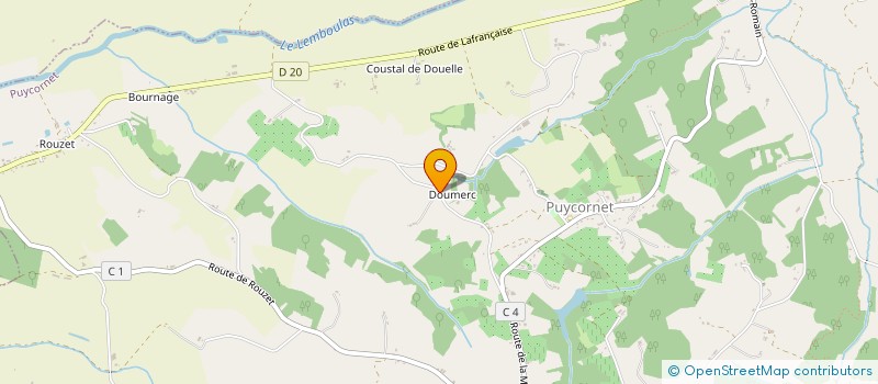 localisation de l'entreprise ISATIS  PUYCORNET