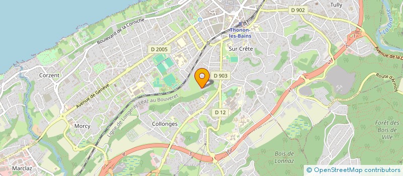 localisation de l'entreprise ISATIS à THONON-LES-BAINS