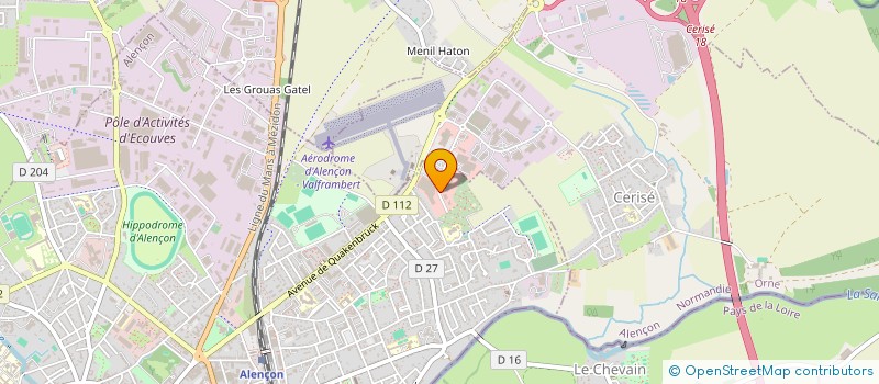 localisation de l'entreprise ISATIS à ALENCON