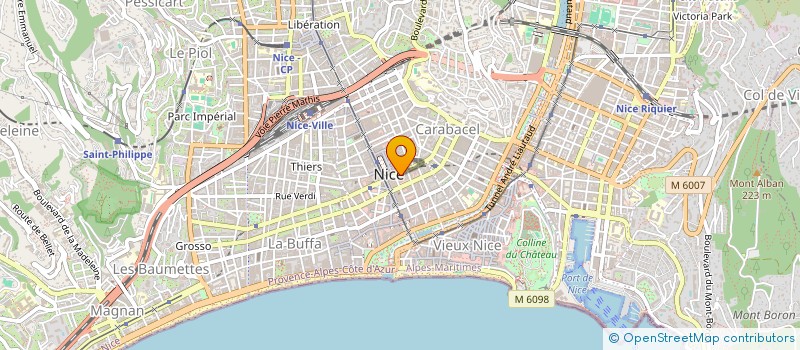 localisation de l'entreprise ISATIS FRANCE  NICE