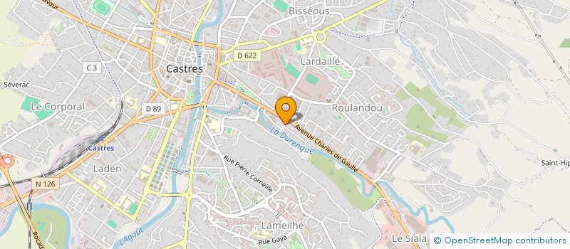 localisation de l'entreprise ISATIS IMMO  CASTRES