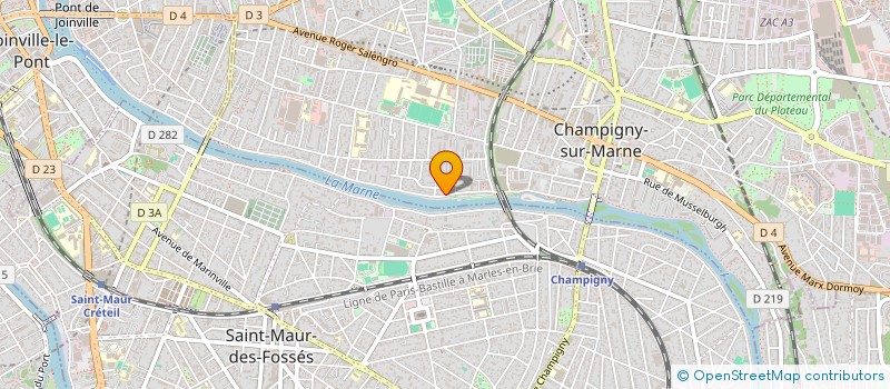 localisation de l'entreprise ISATIS REAL ESTATE à CHAMPIGNY-SUR-MARNE