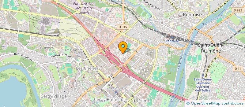 localisation de l'entreprise ISATIS STRUCTURES à PONTOISE