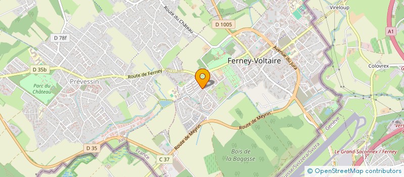 localisation de l'entreprise ISATO à FERNEY-VOLTAIRE