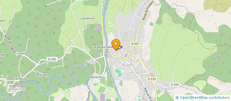 localisation de l'entreprise ISATOM à RUOMS